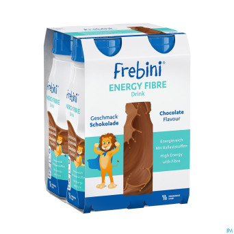 Frebini energy fibre drink enf chocolat fl 4x200ml