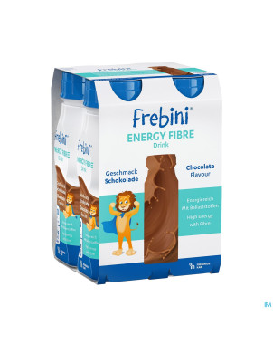 Frebini energy fibre drink enf chocolat fl 4x200ml