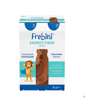 Frebini energy fibre drink enf chocolat fl 4x200ml