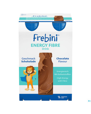 Frebini energy fibre drink enf chocolat fl 4x200ml