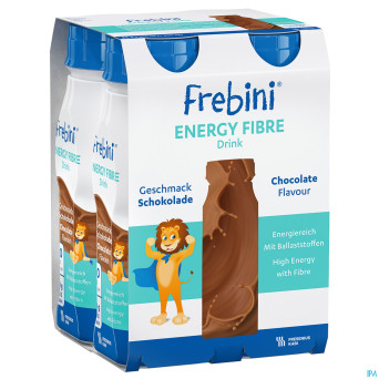 Frebini energy fibre drink enf chocolat fl 4x200ml
