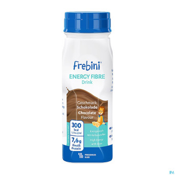 Frebini energy fibre drink enf chocolat fl 4x200ml