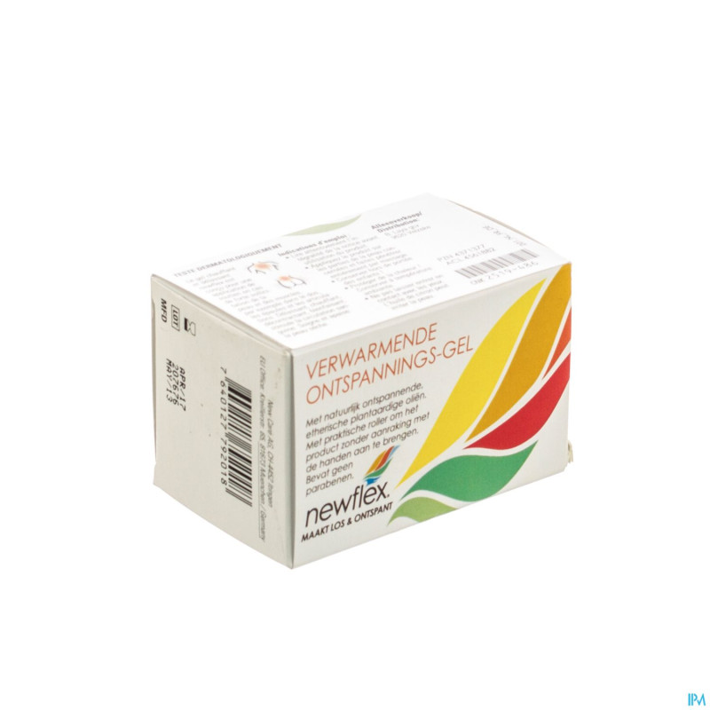 Newflex gel chauffant et delassant roller 50ml