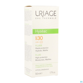 Uriage hyseac fluide sol ip30 p mixte-pg tube 50ml