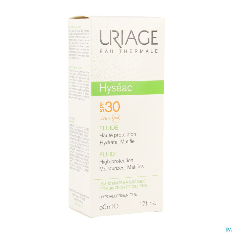 Uriage hyseac fluide sol ip30 p mixte-pg tube 50ml