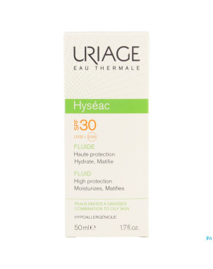 Uriage hyseac fluide sol ip30 p mixte-pg tube 50ml