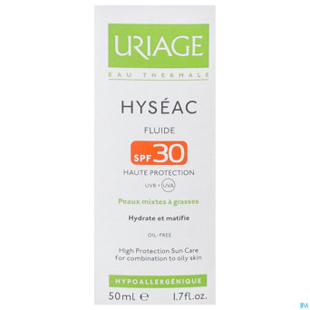 Uriage hyseac fluide sol ip30 p mixte-pg tube 50ml