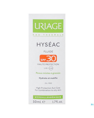 Uriage hyseac fluide sol ip30 p mixte-pg tube 50ml