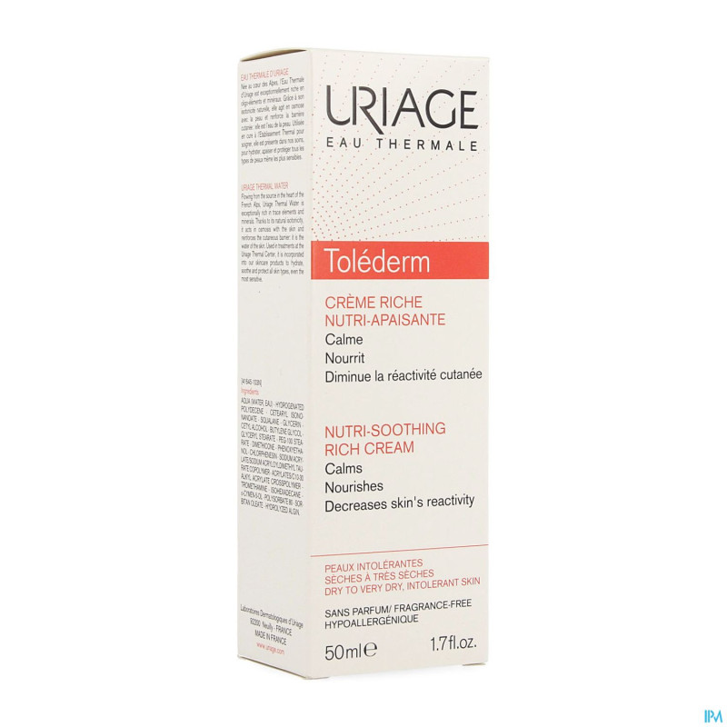 Uriage tolederm riche creme ps    fl pompe 50ml
