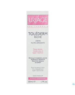 Uriage tolederm riche creme ps    fl pompe 50ml