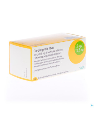 Co bisoprolol 5/12,5 teva comp 100