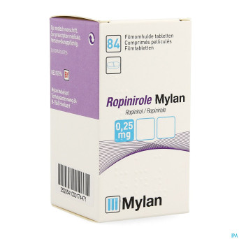 Ropinirole viatris 0,25mg comp pell 84