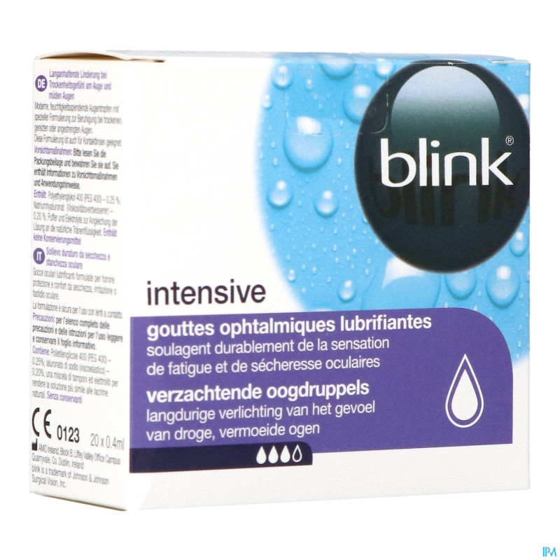 Blink intensive tears unidose gutt 20x0,40ml