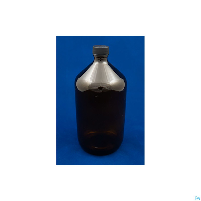 Flacon brun rond + caps    500ml 15 pontos