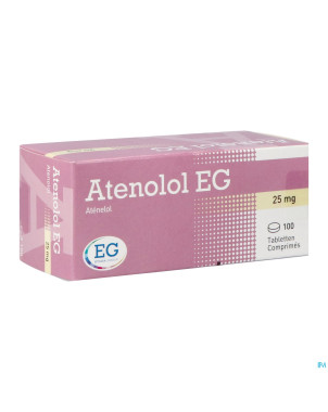 Atenolol eg comp 100x 25mg