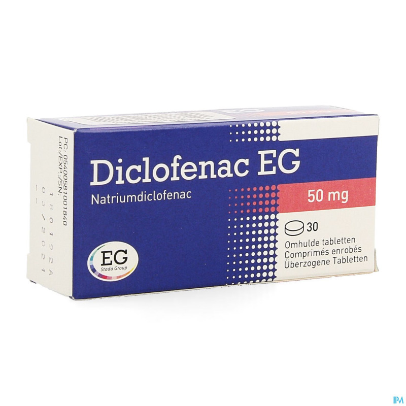 Diclofenac eg comp   30 x 50 mg