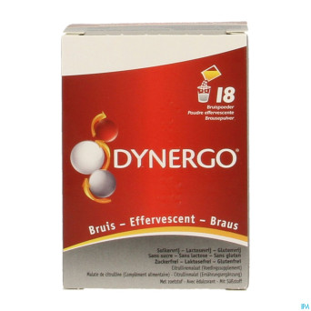 Dynergo fraise pdr efferv. sach 18x2,8g