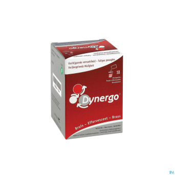 Dynergo fraise pdr efferv. sach 18x2,8g