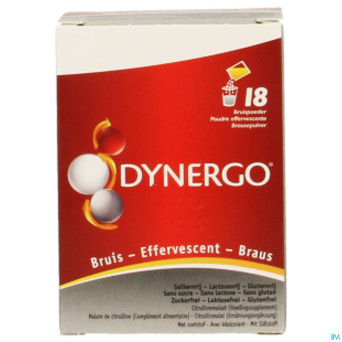 Dynergo fraise pdr efferv. sach 18x2,8g
