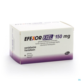 Efexor exel 150mg caps liberation prolonge 98