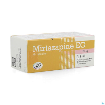 Mirtazapine eg 15mg comp pell 100x15 mg