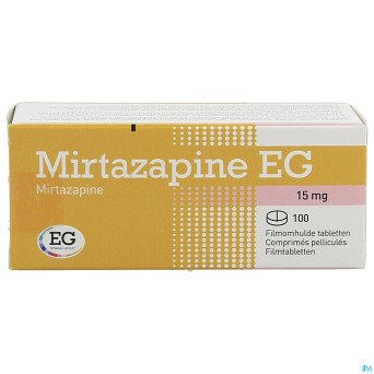Mirtazapine eg 15mg comp pell 100x15 mg