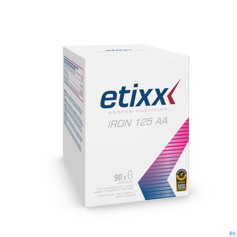 Etixx iron aa chelaat 125 + chlorophyl tabl  90
