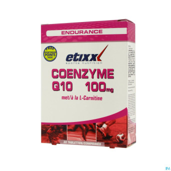 Etixx coenzyme q10 100 + carnitine caps  30