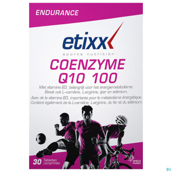 Etixx coenzyme q10 100 + carnitine caps  30