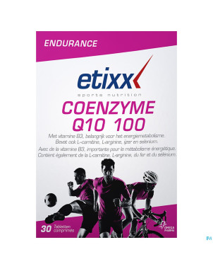 Etixx coenzyme q10 100 + carnitine caps  30