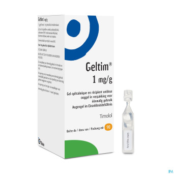 Geltim 1 mg/ml ooggel 90 ud