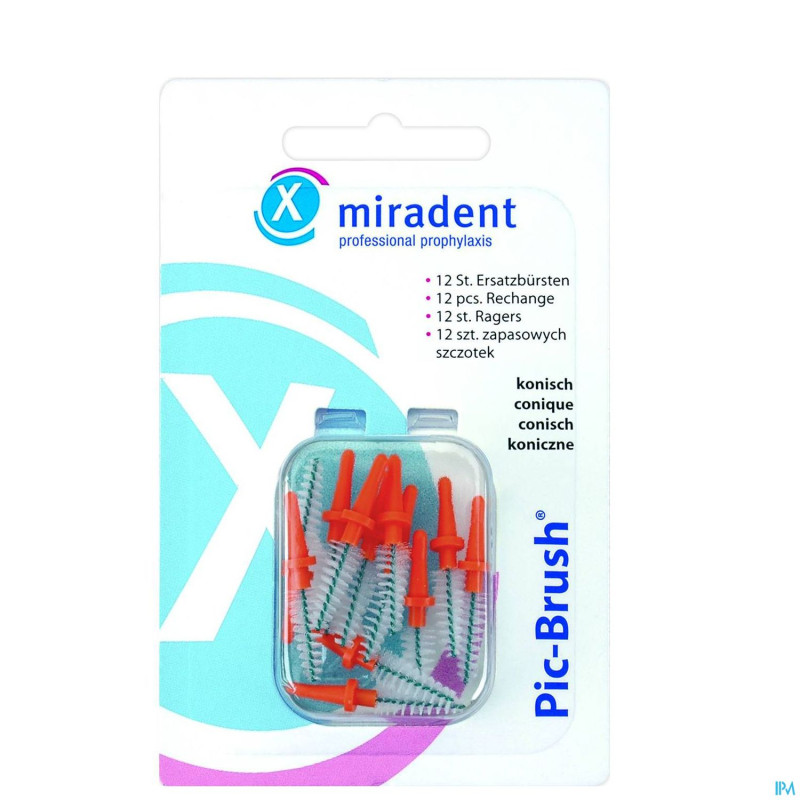 Miradent pic-brush brossette orange 12