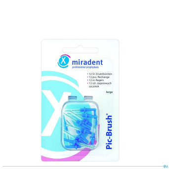 Miradent pic-brush brossette bleu 12