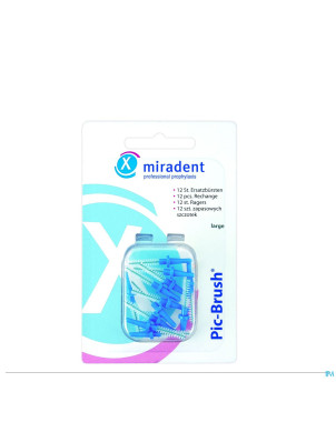 Miradent pic-brush brossette bleu 12