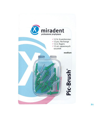 Miradent pic-brush brossette vert 12