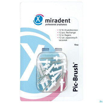 Miradent pic-brush brossette blanc 12