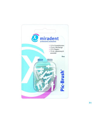 Miradent pic-brush brossette blanc 12