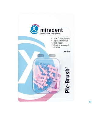 Miradent pic-brush brossette rose 12