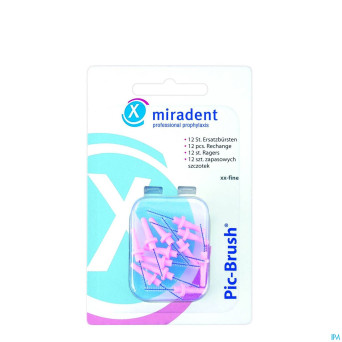 Miradent pic-brush brossette rose 12