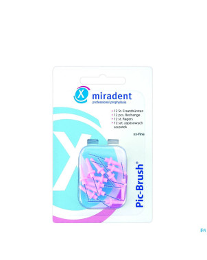 Miradent pic-brush brossette rose 12