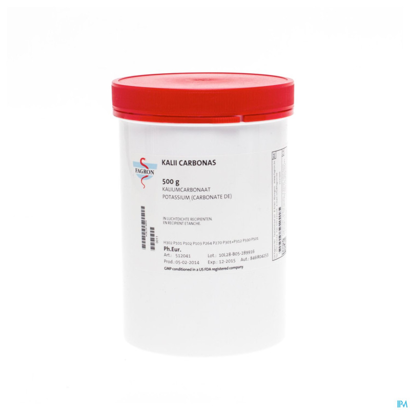 Carbonate potassium    pdr 500g fag