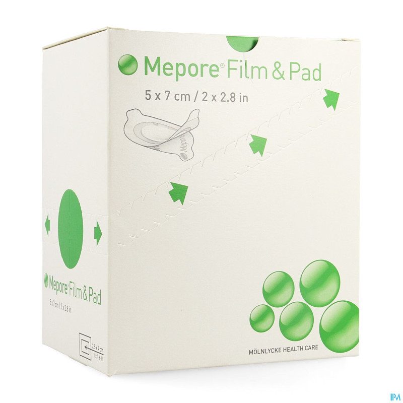 Mepore film + pad oval  5x 7cm 85 275200
