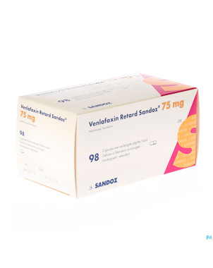 Venlabloxus  75mg liberation prolongee caps  98