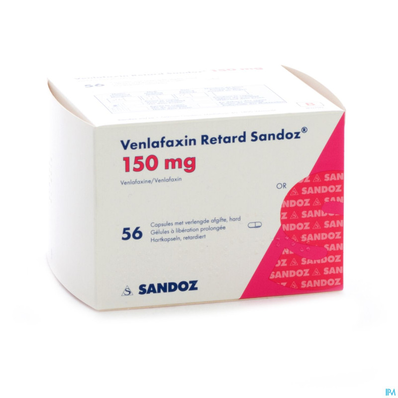 Venlabloxus 150mg liberation prolongee caps  56