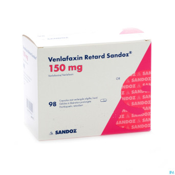 Venlabloxus 150mg liberation prolongee caps  98