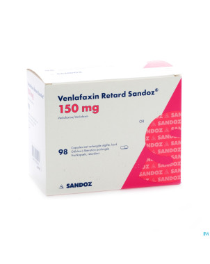 Venlabloxus 150mg liberation prolongee caps  98