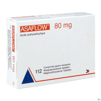 Asaflow  80mg comp gastro resist bli 112x 80mg