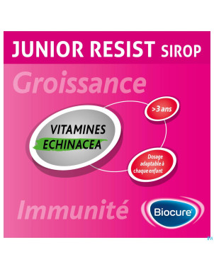 Biocure junior sirop sans sucre    180ml