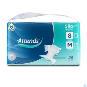Attends slip 8 medium regular  1x28