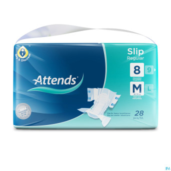 Attends slip 8 medium regular  1x28